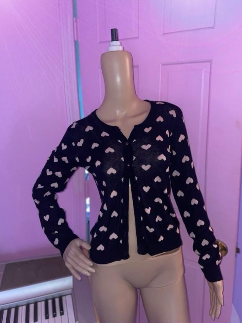 heart cardigan